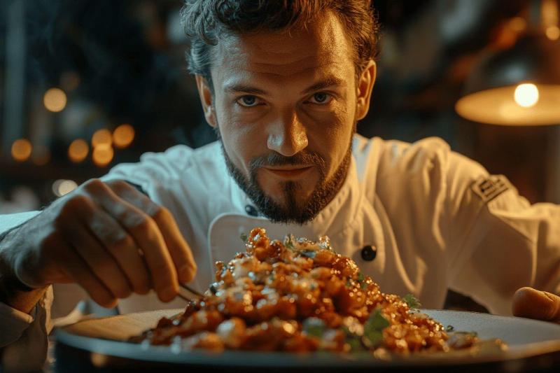 Plat gastronomique revisitant les saveurs de l’Auvergne dans un restaurant moderne de Clermont-Ferrand